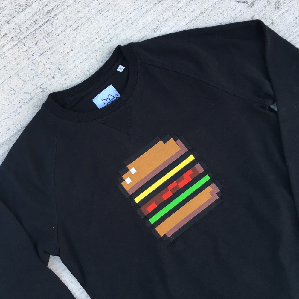 Bricktown Embroidered Cheese Burger Sweatshirt